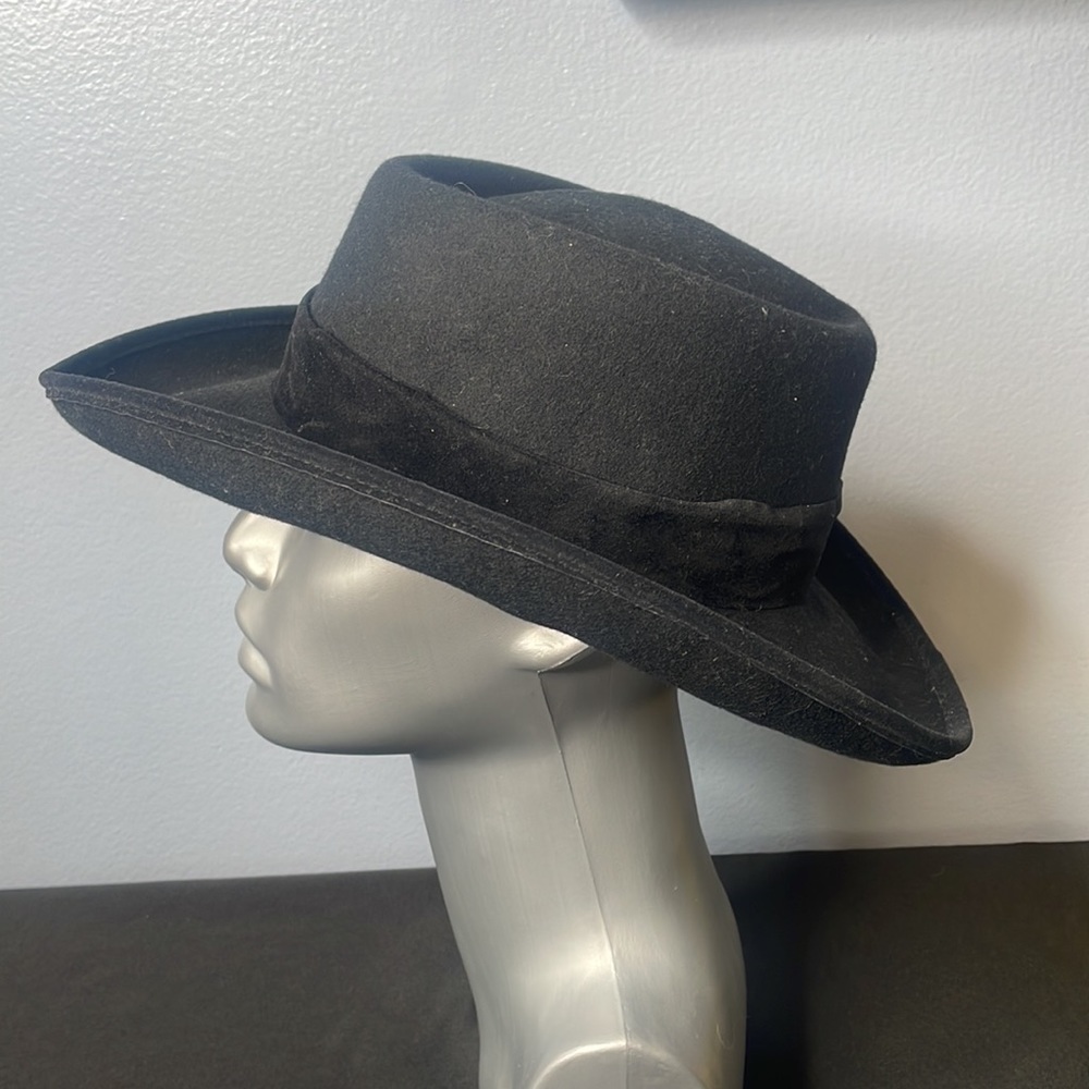 Betmar New York 100% wool made in US - wpl 4384 Black Hat - Picture 4 of 7